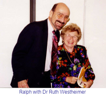 Ralph Alterowitz with Dr Ruth Westheimer